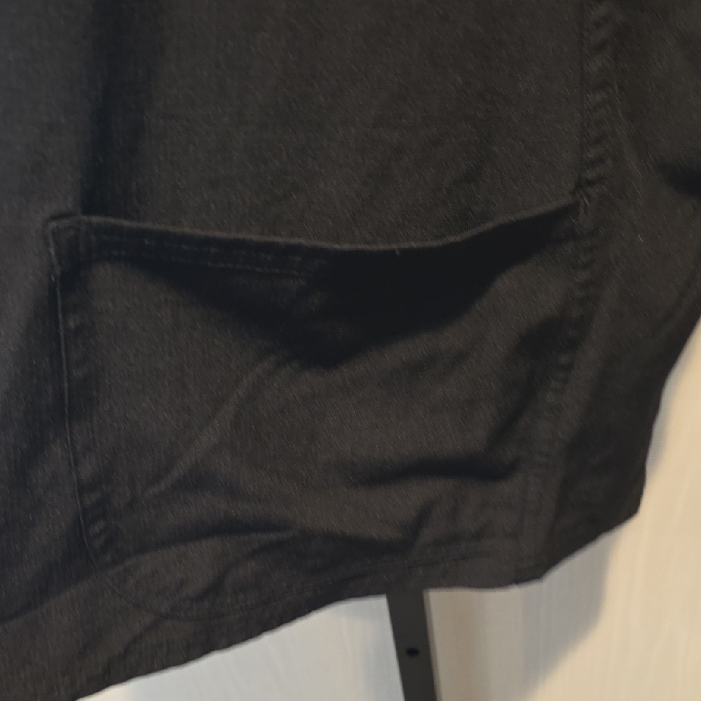 (J45) HeartSoul Black Short Sleeve Scrub Top Sz 2x - Picture 3 of 6